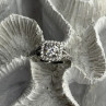 Shiny 925 Sterling Silver Cz Ring Size 10