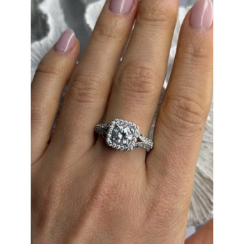Shiny 925 Sterling Silver Cz Ring Size 10