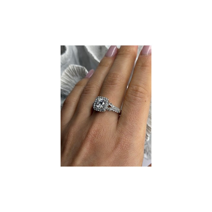 Shiny 925 Sterling Silver Cz Ring Size 10
