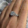 Shiny 925 Sterling Silver Cz Ring Size 10