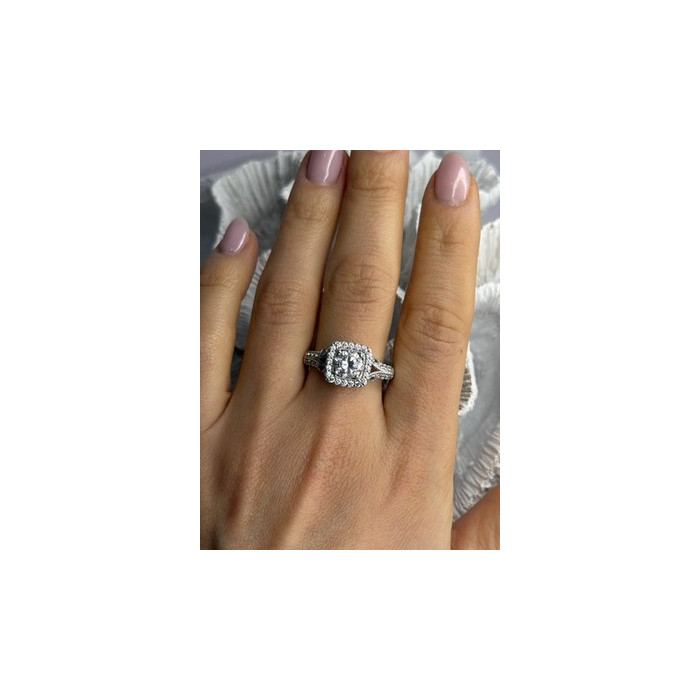 Shiny 925 Sterling Silver Cz Ring Size 10
