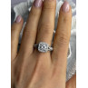 Shiny 925 Sterling Silver Cz Ring Size 10
