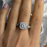 Shiny 925 Sterling Silver Cz Ring Size 10