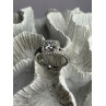 Shiny 925 Sterling Silver Cz Ring Size 10