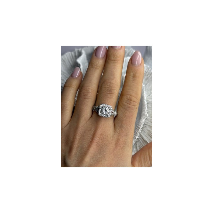 Shiny 925 Sterling Silver Cz Ring Size 10