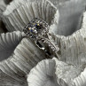 Shiny 925 Sterling Silver Cz Ring Size 10