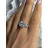 Shiny 925 Sterling Silver Cz Ring Size 10