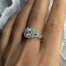 Shiny 925 Sterling Silver Cz Ring Size 10