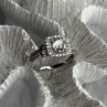 Shiny 925 Sterling Silver Cz Ring Size 10