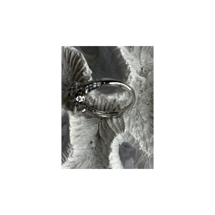 Shiny 925 Sterling Silver Cz Ring Size 10