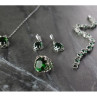 925 Sterling Silver Green CZ 