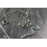 925 Sterling Silver Green CZ 