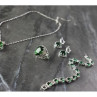 925 Sterling Silver Green CZ 