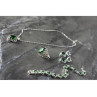 925 Sterling Silver Green CZ 