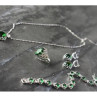 925 Sterling Silver Green CZ 