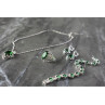 925 Sterling Silver Green CZ 