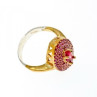 925 Sterling Silver with Gilding Rubellite Set