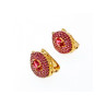 925 Sterling Silver with Gilding Rubellite Set