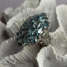 Djoy Glamorous 925 Sterling Silver Blue Topaz Ring Size 9
