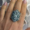 Djoy Glamorous 925 Sterling Silver Blue Topaz Ring Size 9