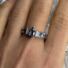 925 Sterling Silver Mystic Topaz Blue Topaz Amethyst Beryl Ring Size 10.5