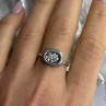 Unique Design 925 Sterling Silver Cz Ring Size 8