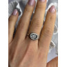 Unique Design 925 Sterling Silver Cz Ring Size 8