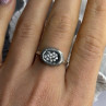 Unique Design 925 Sterling Silver Cz Ring Size 8