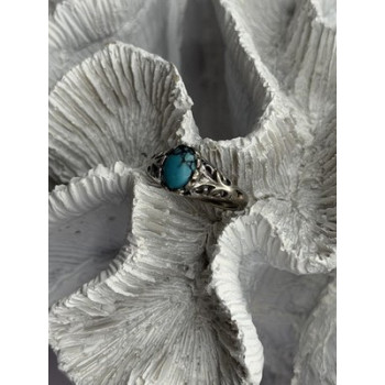 Vintage 925 Sterling Silver Turquoise Ring Size 7