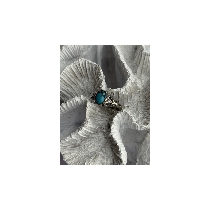 Vintage 925 Sterling Silver Turquoise Ring Size 7