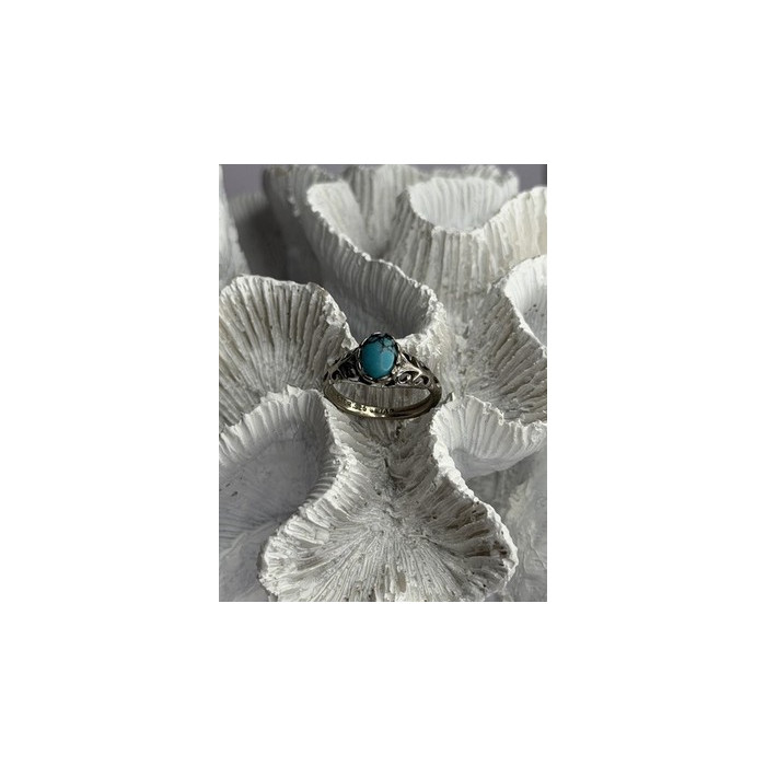 Vintage 925 Sterling Silver Turquoise Ring Size 7