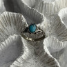 Vintage 925 Sterling Silver Turquoise Ring Size 7