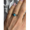 Vintage 925 Sterling Silver Turquoise Ring Size 7