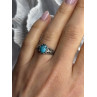 Vintage 925 Sterling Silver Turquoise Ring Size 7