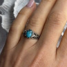 Vintage 925 Sterling Silver Turquoise Ring Size 7