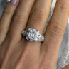 Beautiful Shiny 925 Sterling Silver Cz Ring Size 10