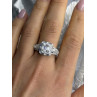 Beautiful Shiny 925 Sterling Silver Cz Ring Size 10