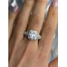 Beautiful Shiny 925 Sterling Silver Cz Ring Size 10