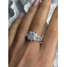 Beautiful Shiny 925 Sterling Silver Cz Ring Size 10