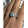 Beautiful Shiny 925 Sterling Silver Cz Ring Size 10