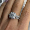 Beautiful Shiny 925 Sterling Silver Cz Ring Size 10