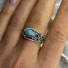 925 Sterling Silver Gold Plated Diamond Ring Size 7