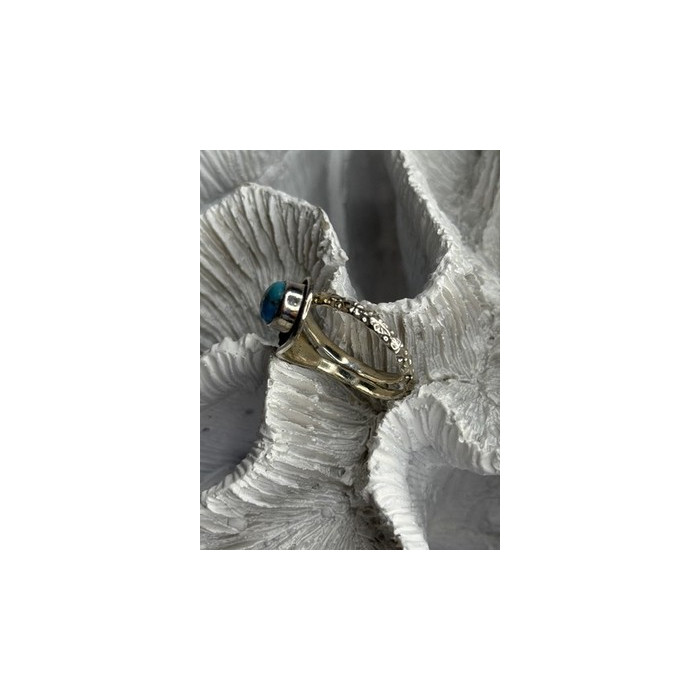 Unique Design 925 Sterling Silver Turquoise Ring Adjustable