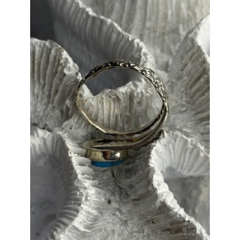 Unique Design 925 Sterling Silver Turquoise Ring Adjustable