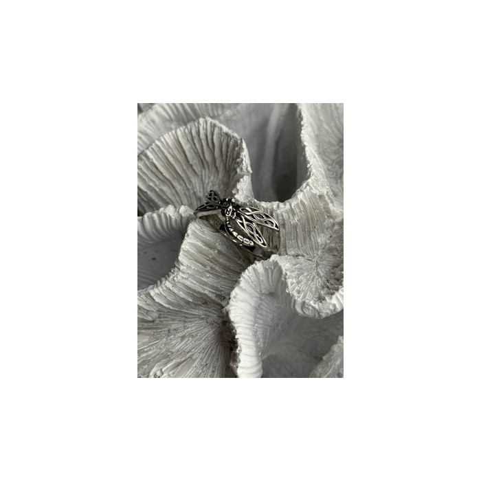Dragonfly 925 Sterling Silver Ring Size 9