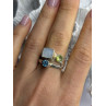 925 Sterling Silver Abalone &Peridot & Topaz Ring Size 8