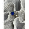 Clover 925 Sterling Silver Blue Simulated Opal Ring Size 7