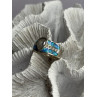 925 Sterling Silver Opal & Beryl Ring Size 8