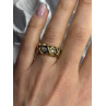 925 Sterling Silver Gold Plated Cz Band Ring Size 7