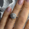 925 Sterling Silver White Topaz Ring Size 5